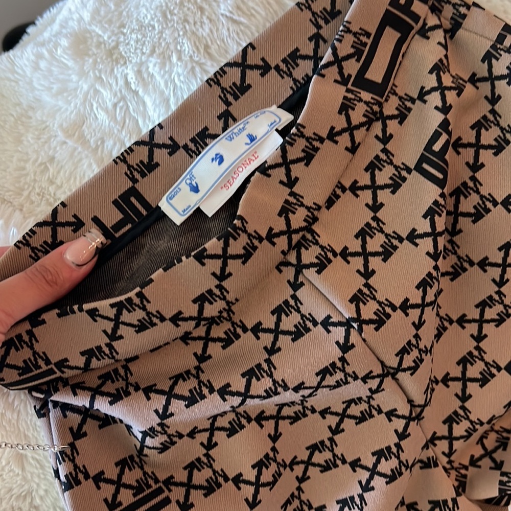 Authentic Off-White Patterned Trousers - image 4